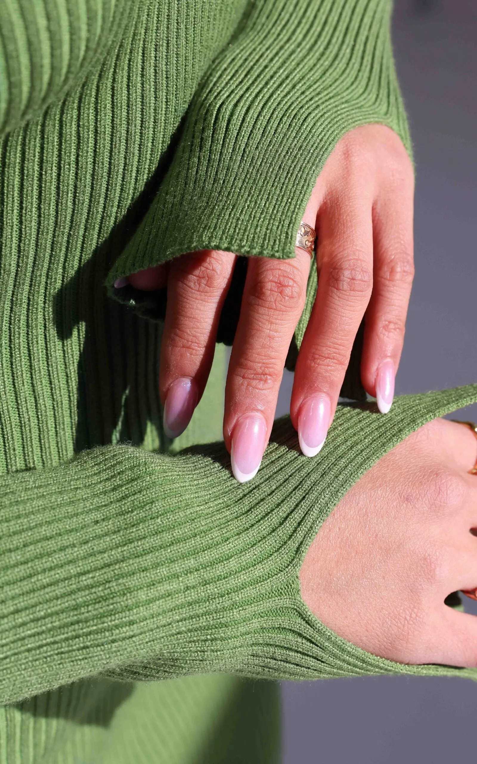 Aziza Knit Midi Dress - Apple Green
