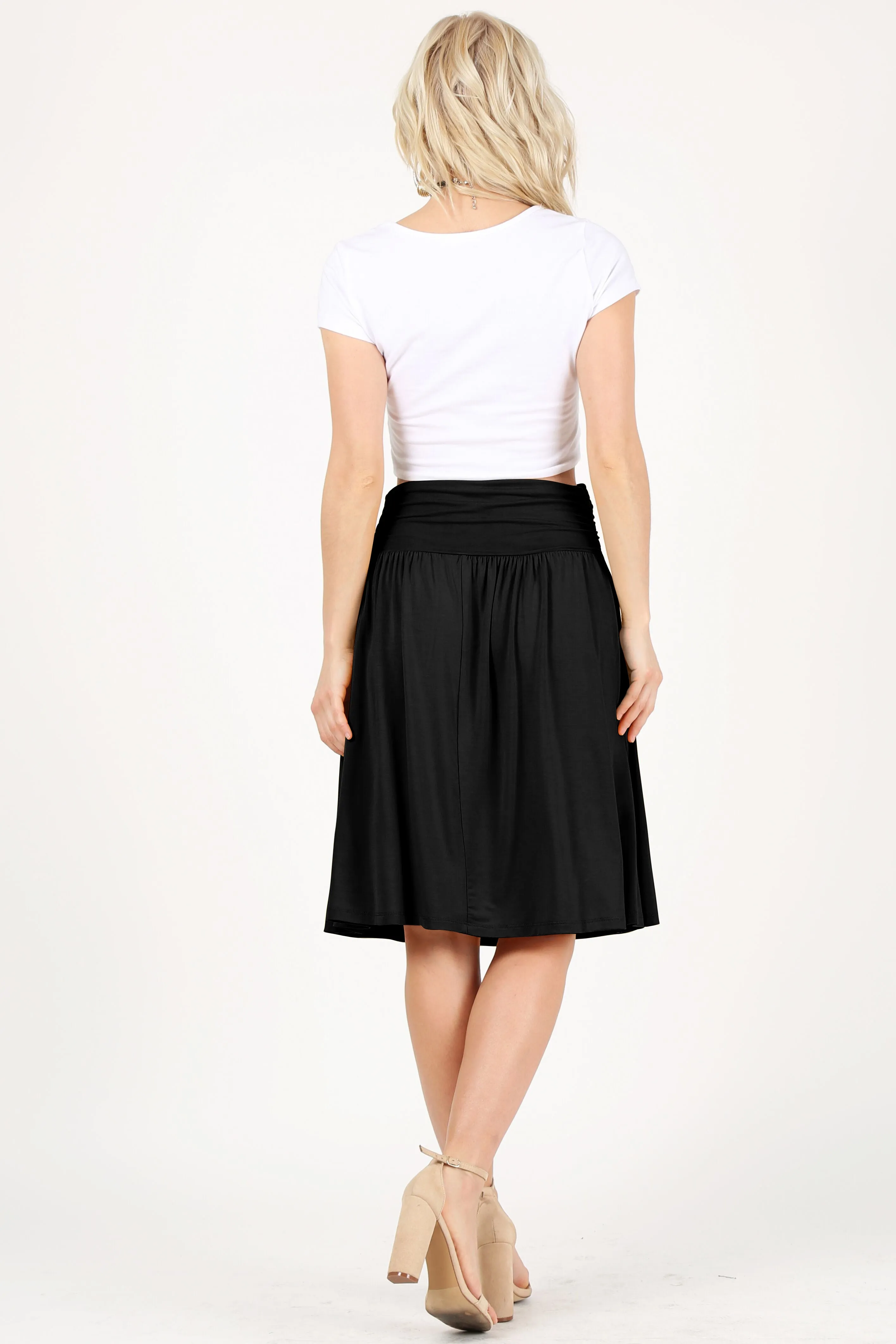 Comfort In Casual Stretch Skirt