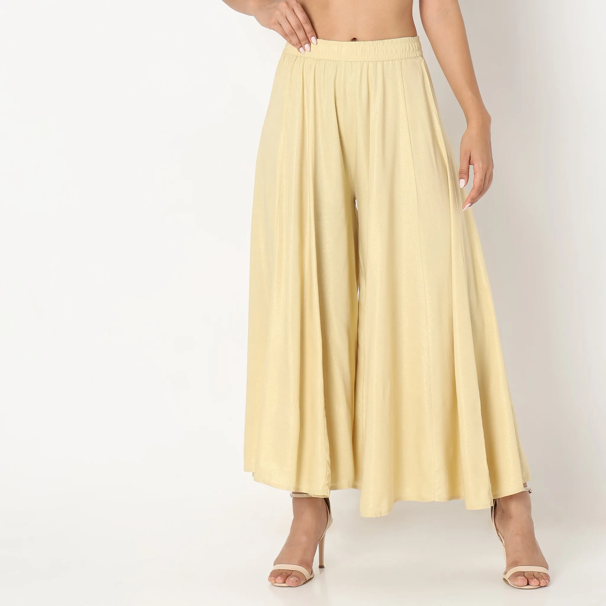 Flare Fit Solid Pallazo