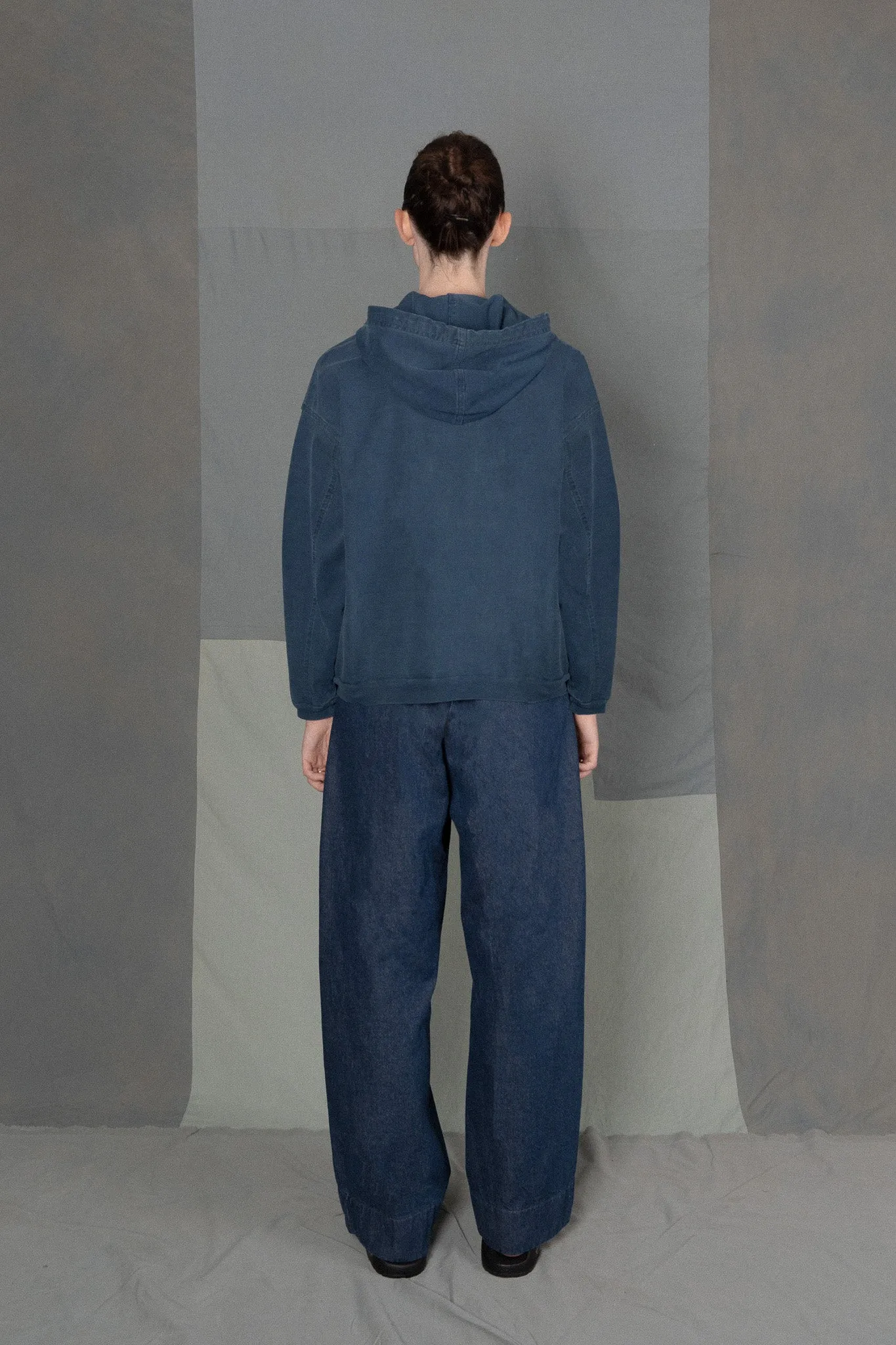 LM x OB Circle Patch Hoodie 2023 - Indigo