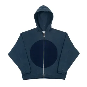 LM x OB Circle Patch Hoodie 2023 - Indigo