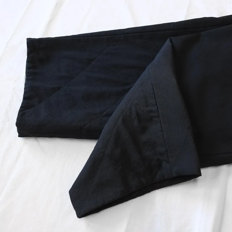 quilted wool trousers