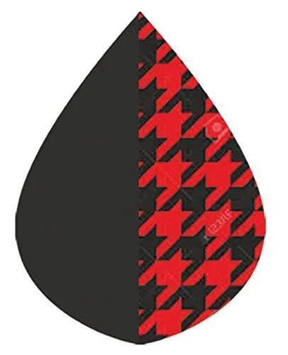 RainCaper Reversible Rain Cape in Black With Crimson Houndstooth